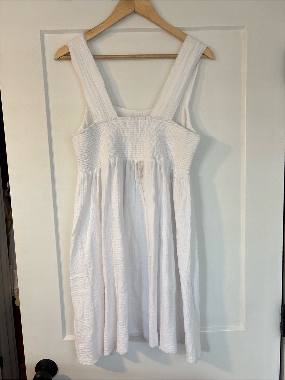 Natural Life Tricia Mini Dress in White Cotton Gauze - Picture 2 of 3